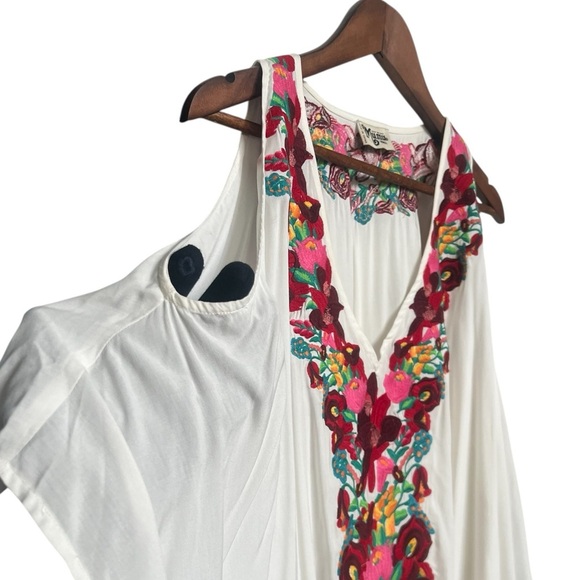 Show Me Your Mumu Jaden Tunic Embroidery Open Shoulder  dress - Picture 9 of 13